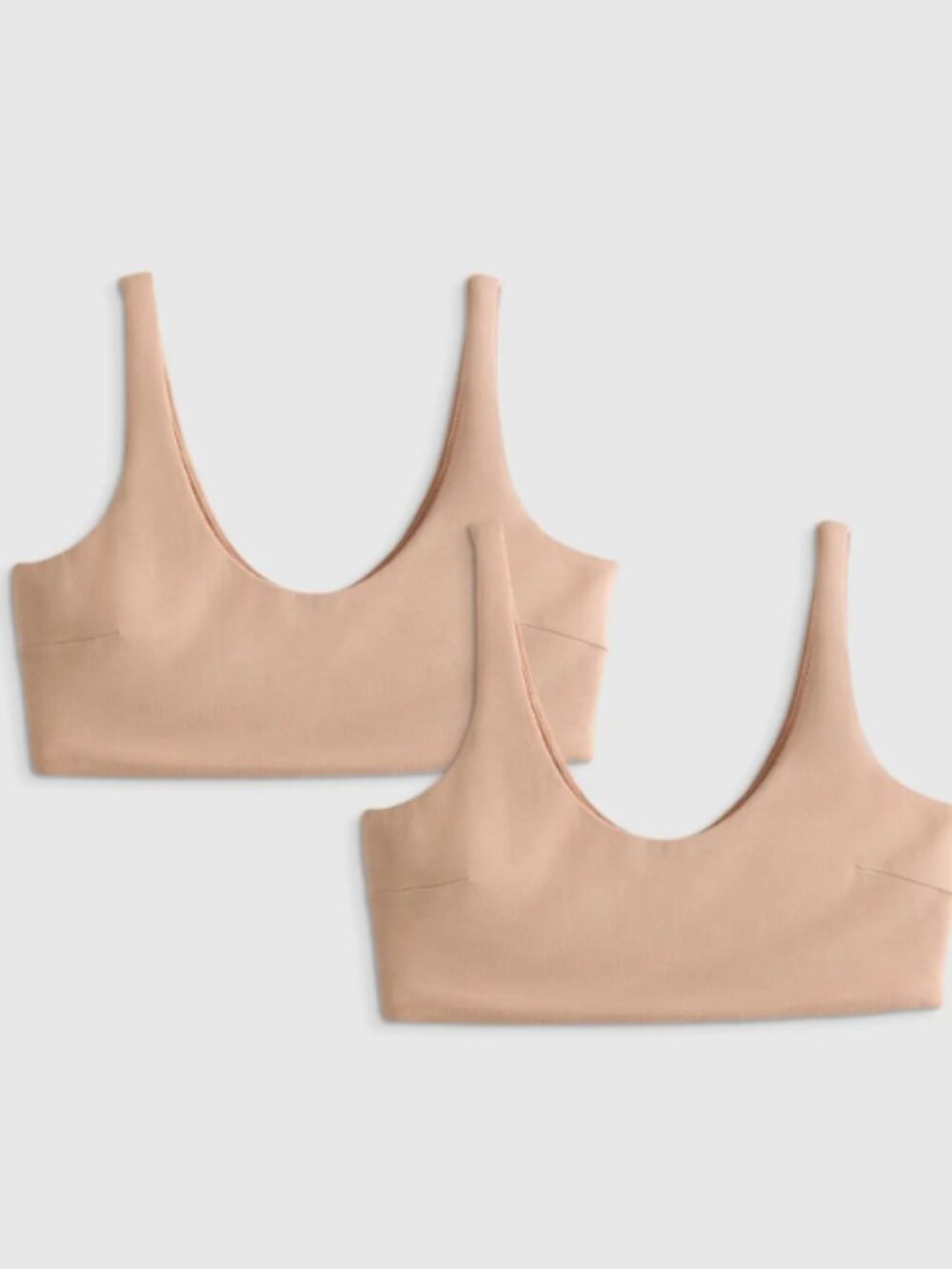 Quince Micromodal Maternity & Postpartum Bra (2-pack) Warm Sand M NWT